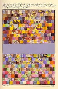  Klee Oil Painting - Once Emerged from the Gray of Night Paul Klee